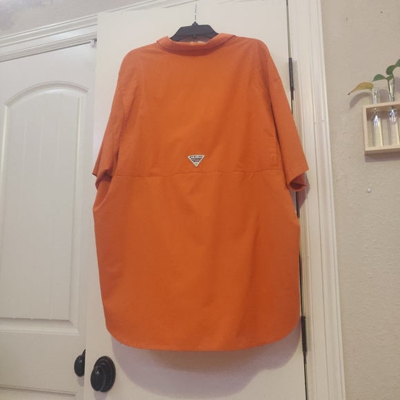 Columbia PFG Orange Button-up - Picture 2 of 7